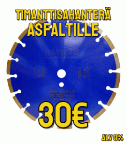 LAP-timanttisahanterä asfaltille