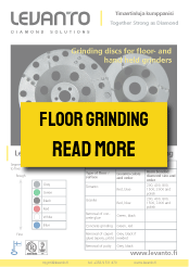 Floor grinding tools