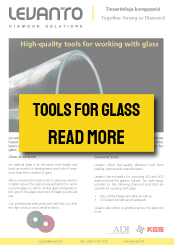 Diamond tools for glass