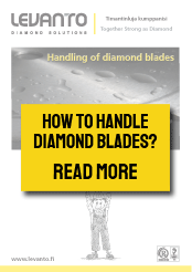 How to handle diamond blades